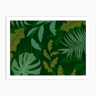 Green Jungle Art Print