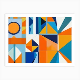 'Blue And Orange' Art Print