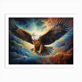 Eagle In Flight 1 Art Print