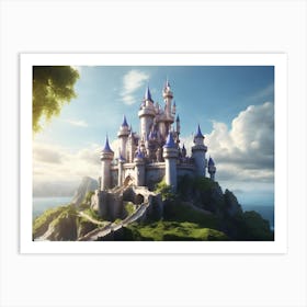 Leonardo Diffusion Fantasy Castle In A Fairy Tale 4k 2 Art Print