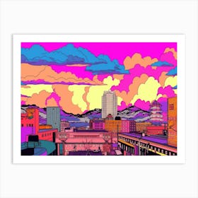 Birmingham Skyline 2 Art Print