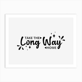 Long Way Art Print