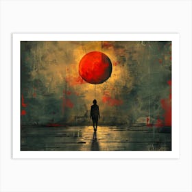 Red Sun In The Sky 2 Art Print