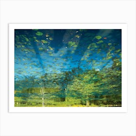 Tree Line Reflection 32 Landscape  Art Print Art Print