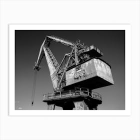 Crane At The Docks Art Print