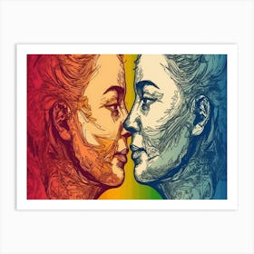 Rainbow Love 10 Art Print