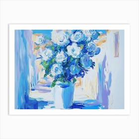 Blue Roses 4 Art Print