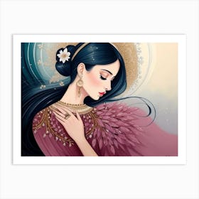 Diamond Of A Woman Art Print