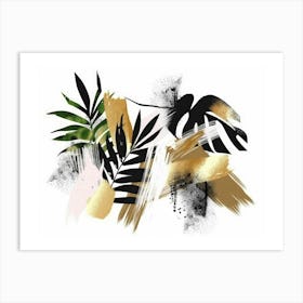 Abstract Tropical Painting 1 Art Print