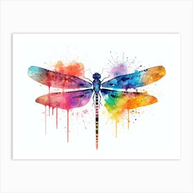 Watercolour Dragonfly 1 Art Print