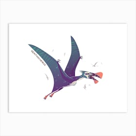 Flying Dinosaur Ornithocheirus Art Print