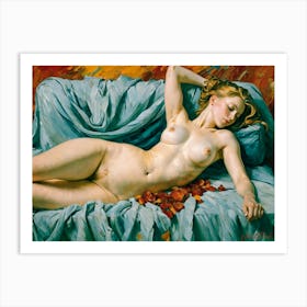 A Woman On A Sofa Impressionism Art Print