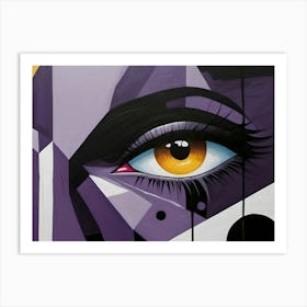 Abstract eye art Art Print