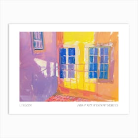 Lisbon From The Window Series Poster Painting 4 Art Print