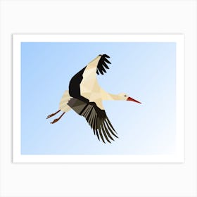 White Stork Art Print