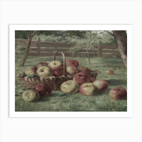 Apples In A Basket Art Print