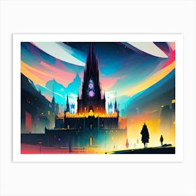 City At Night 2 Art Print