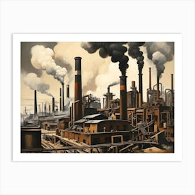 City Of Smoke 1 Art Print