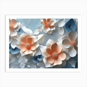 Paper Flowers 84 Art Print