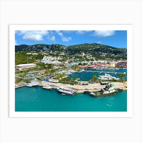 Port in St. Thomas, BVI Art Print