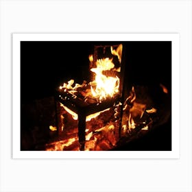 Satan's Chair Fire Art Print