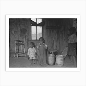 Southeast Missouri Farms, Family Of Sharecropper In Kitchen Of Shack By Russell Lee Art Print