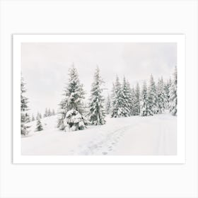 Snowy Winter Wonderland Art Print