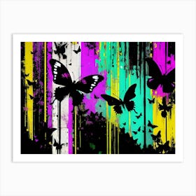 Colorful Butterflies 98 Art Print