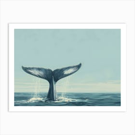 Whale Tail 1 Art Print