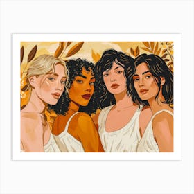 Portrait Of Black Women Art Print