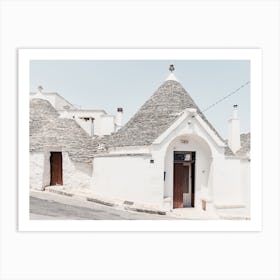 Street scene of trulli in Alberobello Art Print