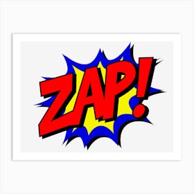 Zap Comic Comic Book Fight Art Print