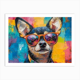 The Coolest Dog In Town 13 Art Print