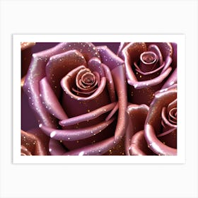 Purple Roses 2 Art Print