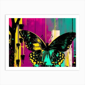 Butterfly In The City 2 Art Print