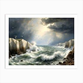 Stormy Seas 1 Art Print