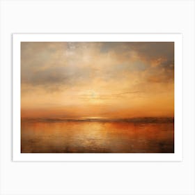 Sunset Over The Sea 6 Art Print