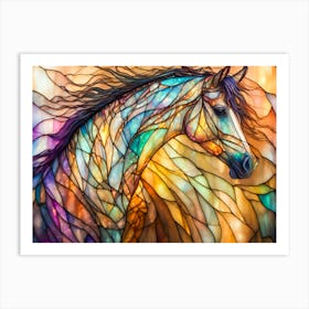 Colorful Horse Art Print