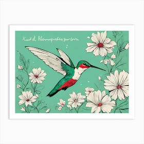 Humming bird VECTRO ART Art Print