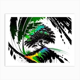 Rainbow Tree 5 Art Print
