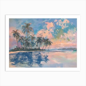 Sunset At The Beach Art Print