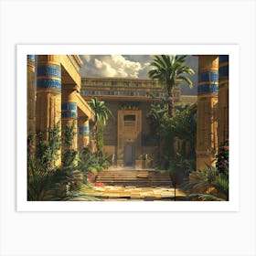 Egyptian Temple 14 Art Print