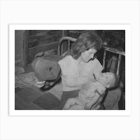 Mother Fanning Child With Old Hat To Keep Off Flies, Mays Avenue Camp, Oklahoma City, Oklahoma See Genera Art Print