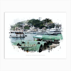 Sai Kung Town, Sai Kung Peninsula, New Territories Art Print