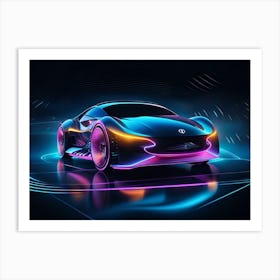 Futuristic Car 18 Art Print