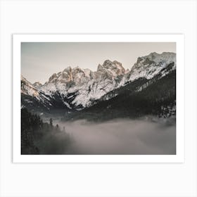 Fog In Valley Art Print