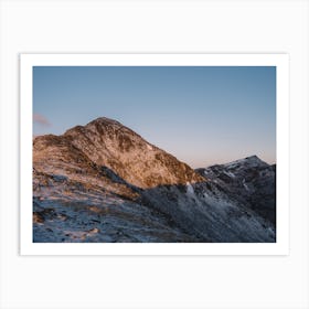 Scottish Mountains At Sunset Art Print