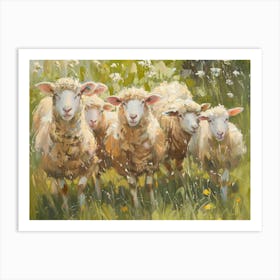 Flock Of Sheep 1 Art Print