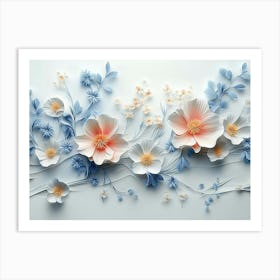 Paper Flowers 58 Art Print