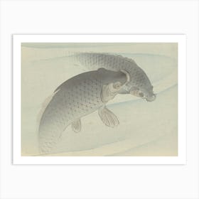 Japanese Ukiyo-E Koi Carp 1 Art Print